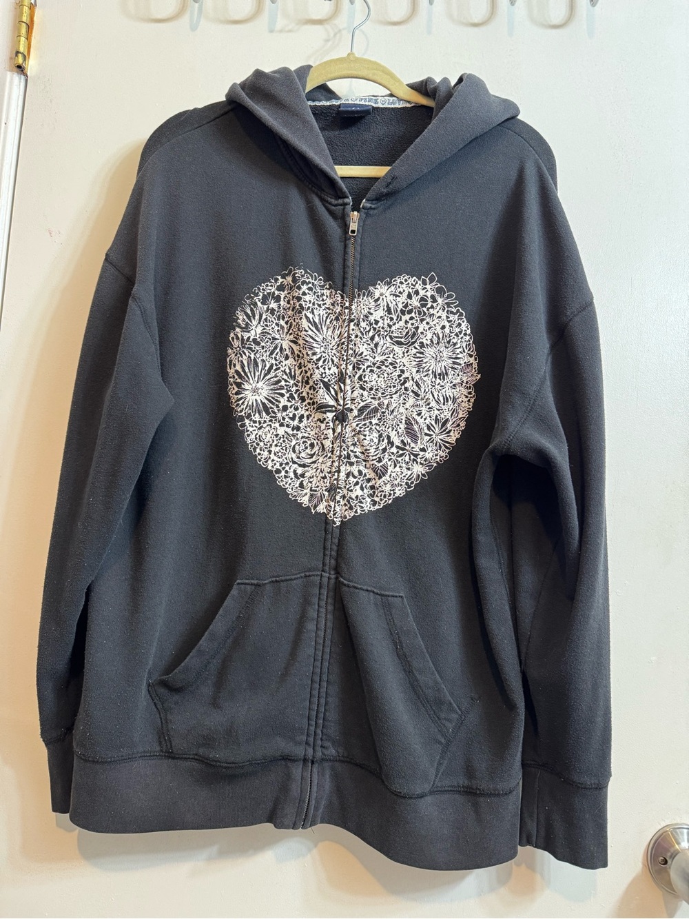 PINK Zipper Hoodie M